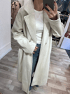 OVERSIZE BEDENLİ EKRU KABAN