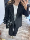 Oversize Siyah Blazer