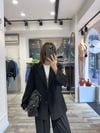 Oversize Siyah Blazer