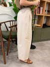 Rahat Model Beli Lastikli Pantolon Ekru