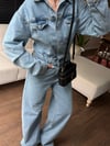 Straıght Denim Tulum