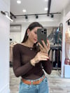 TAŞLI TRANSPARAN BLUZ
