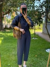 Tensel Lacivert Gömlek Ve Pantolon Takım