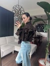 Volanlı Acı Kahve Gömlek