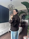 Volanlı Acı Kahve Gömlek
