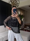 Yarasa Kol Pul İşlemeli Bluz