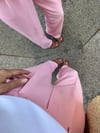YÜKSEK  BEK PEMBE PANTOLON