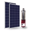 Cacheng - 24 Volt Dc Solar Güneş Enerjili Dalgıç Pompa 250W 15 Mt Kablolu 2 Panel Set