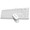 A4 TECH F1010 Kablolu USB Q Trk Beyaz Klavye - Mouse Set