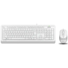 A4 TECH F1010 Kablolu USB Q Trk Beyaz Klavye - Mouse Set