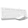 A4 TECH F1010 Kablolu USB Q Trk Beyaz Klavye - Mouse Set