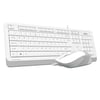 A4 TECH F1010 KABLOLU USB STANDART BEYAZ Q KLAVYE+MOUSE