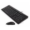 A4 TECH KR-9276 USB Q Trk Optic Mouse Suya Dayanıklı Siyah Multimedya Klavye - Mouse Set