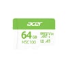 Acer MSC100 64GB microSD U3 V30 A1 Aksiyon Kamera & Güvenlik Kamerası Uyumlu
