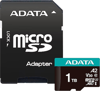 ADATA 1TB Premier Pro AUSDX1TUI3V30SA2-RA1 U3 V30 A2 100-85MB/s + Adaptör microSDXC Hafıza Kartı