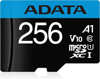 Adata 256GB Premier 100MB/S CLASS10 A1 Adaptörlü MicroSDXC Hafıza Kartı AUSDX256GUICL10A1-RA1