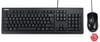Asus U2000 Q Türkçe 1000DPI USB Siyah Kablolu Klavye Mouse Set - U2000-KBM-TR-Q