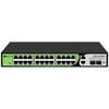 BDCOM S1500-24P2G2S-370W 24 PORT 10/100/1000 24 PORT POE 2 PORT UPLINK +2 SFP 370W YONETILEMEZ RACK MOUNT SWITCH