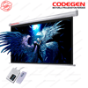 Codegen EX-18 MOTORLU PROJEKSİYON PERDESİ 180x180 Elektrikli Uzaktan Kumandalı (Arkası Siyah Fonlu - Duvar/Tavan Asılabilir)