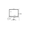 Codegen TX-24 TRIPOD PROJEKSİYON PERDESİ 240X200 (Arkası Siyah Fonlu - Taşınabilir Ayaklı Model)