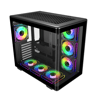 COOLERMASTER ELITE 600 Curve TG E600-KGNN-S02  7x12cm ARGB Siyah Gaming MıdTower PC Kasası