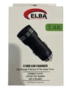 Elba ELB29 3.4 Siyah 2usb Metal Araç Çakmaklık Şarj Aleti Hızlı Şarj