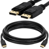 FENY FN-DP18, Display Port (DP) Kablo, İki ucu Erkek, 1.8 Metre