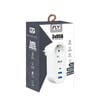 FLY-3400-01 Akım Korumalı.1 li Priz 2-Usba 1-C Soket 2.1A 10A 2500W