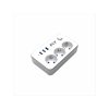FLY 3406-01, 3 Soket, 3 USB, Akım Korumalı Priz, 2.1A, Anahtarlı, 2Mt Kablo, (Beyaz)