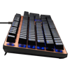 GAMDIAS AURA GK1, USB Kablolu, İngilizce,  Rainbow Backlight, Red Mekanik Switch, Bronz Edition, Gaming Klavye
