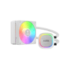 GAMDIAS AURA GL120 V2 WH, White Edition, 120mm,  RGB, 1 Fanlı, CPU Sıvı Soğutma