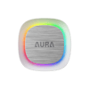 GAMDIAS AURA GL240 V2 WH, White Edition, 240mm,  RGB, 2 Fanlı,CPU Sıvı Soğutma