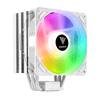 GAMDIAS BOREAS E1-410 WH, White Edition, 120mm, CPU Kule Tipi Hava Soğutma, Doğrudan Temas Teknolojisine Sahip 4 adet Gelişmiş Bakır Isı Borusu (AMD AM4-AM5 ve INTEL Tüm işlemciler ile uyumlu)