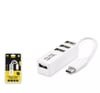 Hadron Hdx7015 Type-C Hub 4-Usb Beyaz (Telefon Uyumlu)