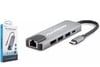 HADRON HDX7831 TYPE-C HDTV COMBO HDMI 4K 30HZ + TYPE-C + 2-USB3.0 + LAN 5IN1 GRİ