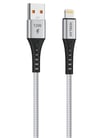 Hytech HY-X331 1m 2.4A Lightning Silver Gri Data + Şarj Kablosu