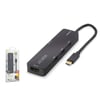 iETOP TUH305 Type-C 3.2 Gen1 Combo Hub PD HDMI 4K 5 Port 5 Gbps Siyah