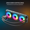 James Donkey Lugis JDC360 ARGB 360mm Siyah Sıvı İşlemci Soğutucu AM5 ve LGA1700 Uyumlu
