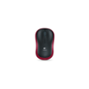 LOGITECH 910-002237, M185 Kırmızı, USB Nano 2,4G Kablosuz, 1000dpi, Optik, 3 Tuşlu, 12ay Pil Ömrü, Mouse