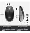 Logitech 910-005909 M191 Mavi Büyük Boy Kablosuz Mouse Optik 1000 Dpı Buton
