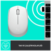LOGITECH 910-006867, M171 White, USB Nano 2,4G Kablosuz, 1000dpi, Optik, 3 Tuşlu, 12ay Pil Ömrü, Mouse