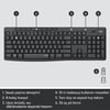 LOGITECH MK295 Kablosuz Q Trk Sessiz Siyah Multimedya Klavye - Mouse Set 920-009804