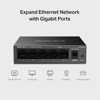 MERCUSY 5port Gigabit Yönetilemez Switch MS105GS