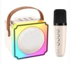 Mikado MD-61BT Krem USB+Bluetooth Destekli Wireless Karaoke Mikrofonlu 1200mAh Taşınabilir Speaker