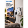PHILIPS CHP7022W/62, 2li, Akım Korumalı Priz, 1140 Joules, (Beyaz)
