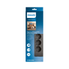 PHILIPS SPN3140A/62, 4 Soket, Akım Korumalı Priz, 900 Joules, 2Mt Kablo, (Gri)