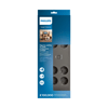PHILIPS SPN3180A/62, 8 Soket, Akım Korumalı Priz, 900 Joules, 2Mt Kablo, (Gri)