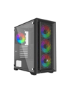 POWERBOOST 650W 80+ BRONZE PB-P705B 4-ARGB Fanlı Gaming Mid-Tower PC Kasası