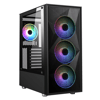 POWERBOOST 650W 80+ PB-P3509BB 4-ARGB Fanlı Gaming Mid-Tower PC Kasası