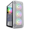 POWERBOOST 650W 80+ VK-P1882BW 4-Rainbow Fanlı Gaming Mid-Tower PC Kasası Beyaz